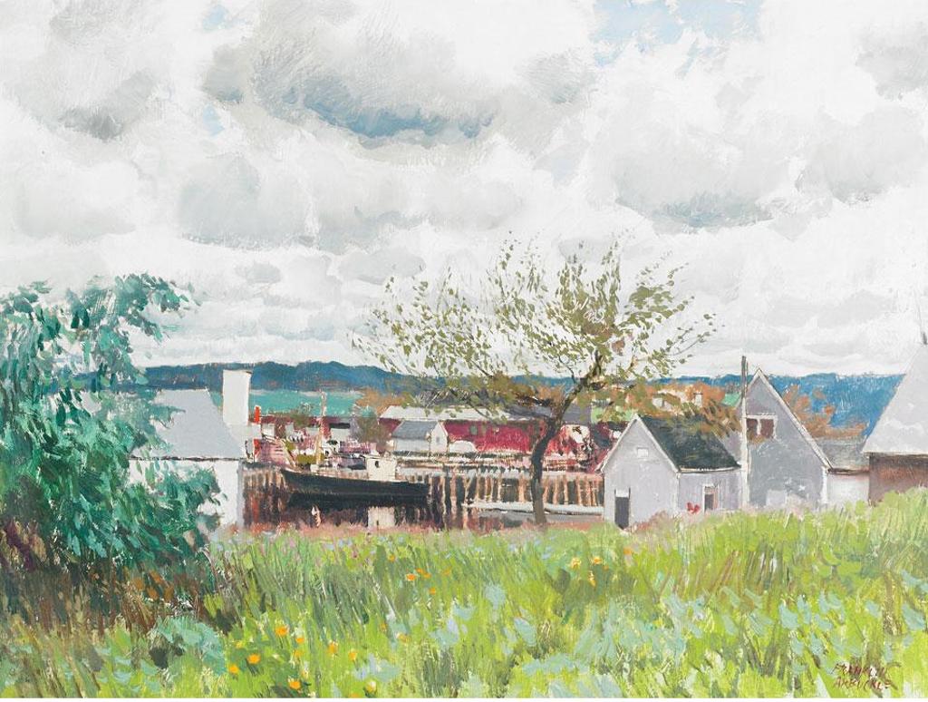 George Franklin Arbuckle (1909-2001) - Fishing Village, East Coast
