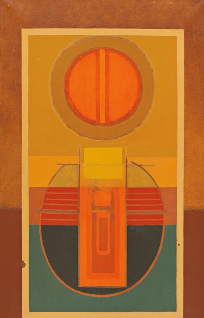 Ob Praklash Sharma (1932) - Composition with Circle Forms