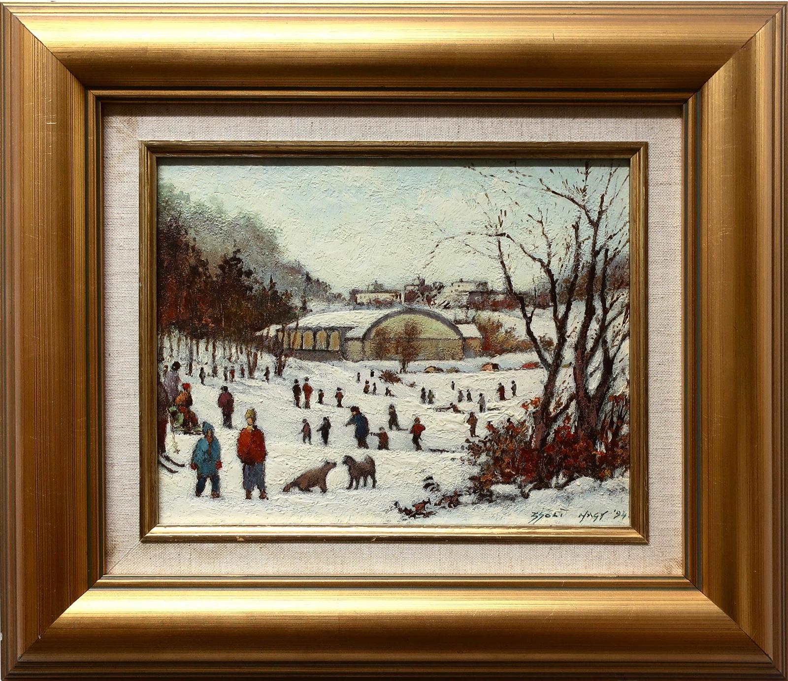 Zsolt Nagy (1937) - Untitled (Winter Fun)
