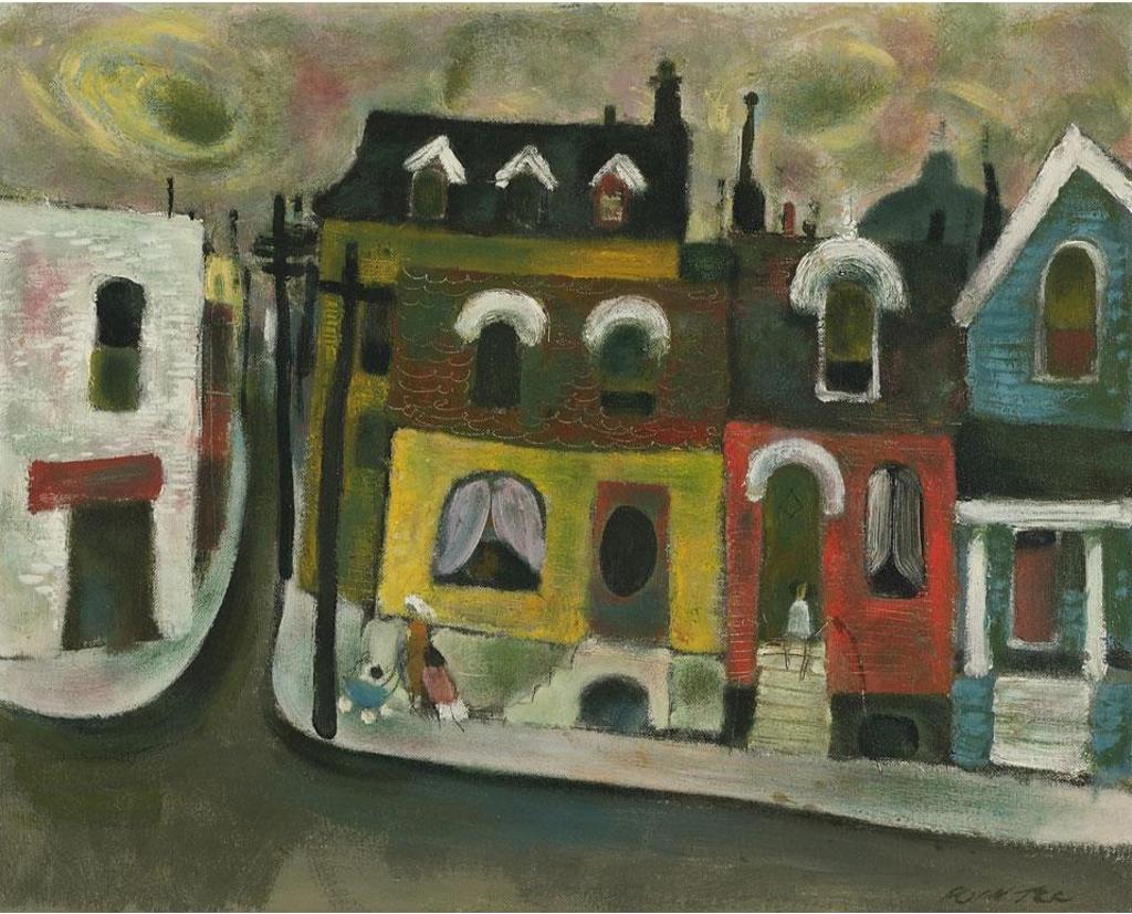 William Arthur Winter (1909-1996) - Street Scene In Summer