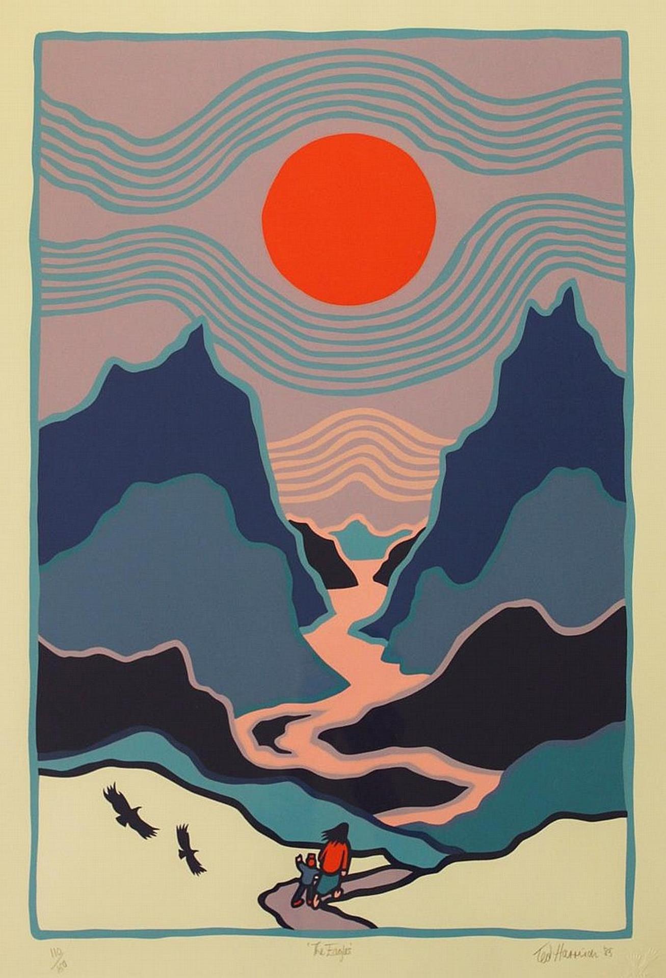 Ted Harrison (1926-2015) - colour silkscreen
