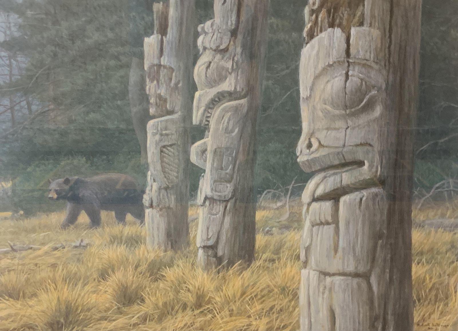 Robert Mclellan Bateman (1930-1922) - Totem and Bear (Ducks Unlimited Collection, Conservation Edition); 2013; ed. DU #640/2000
