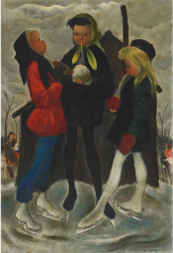 William Arthur Winter (1909-1996) - Three Skaters