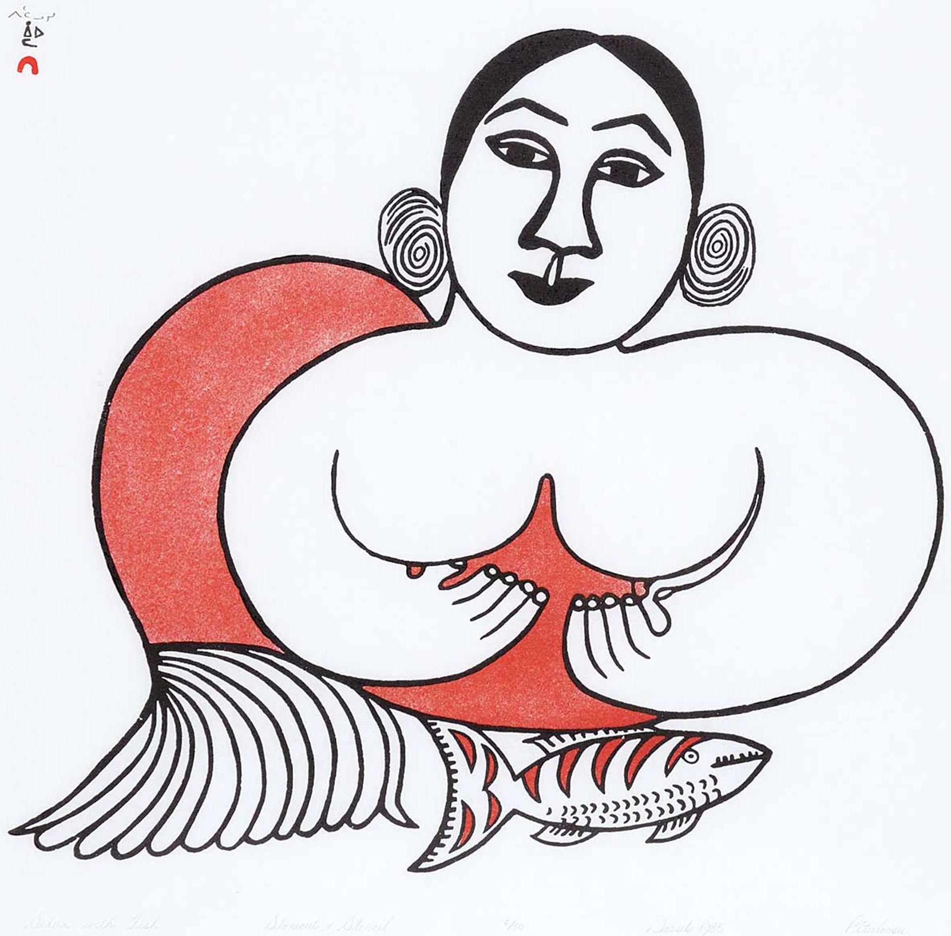 Pitaloosie Saila (1942-2021) - Sedna with Fish #6/50