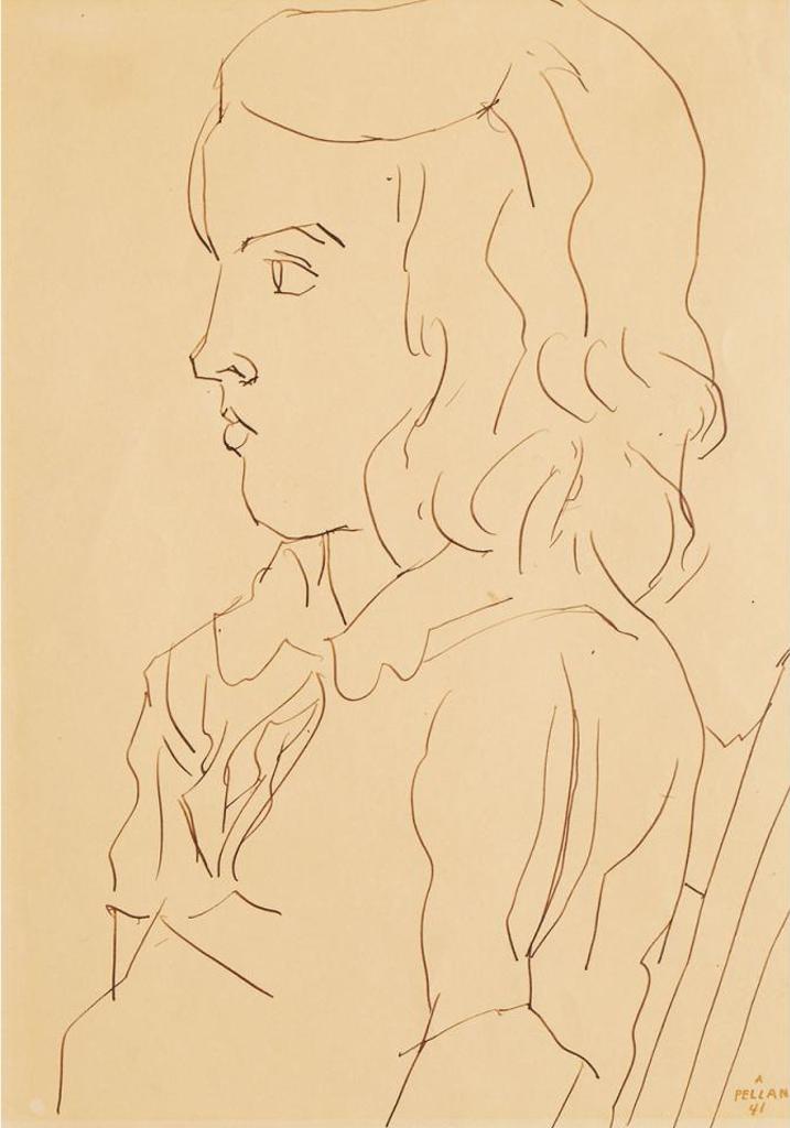 Alfred Pellan (1906-1988) - Femme Au Profil