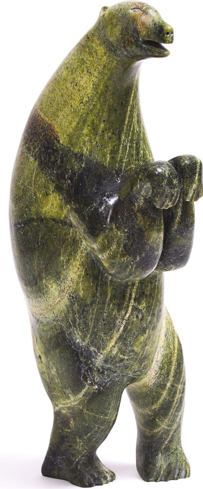 Audla Pee (1920-2002) - Bear On Hind Legs