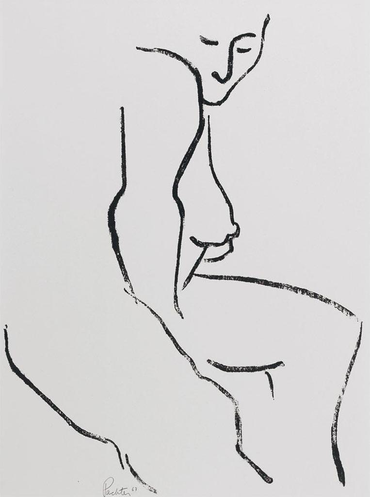 Charles Pachter (1942) - Seated Nude