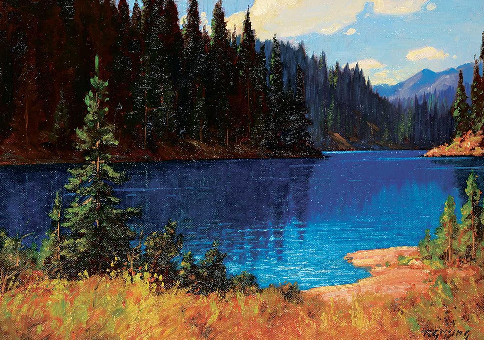 Roland Gissing (1895-1967) - Reflections, Ghost Lake