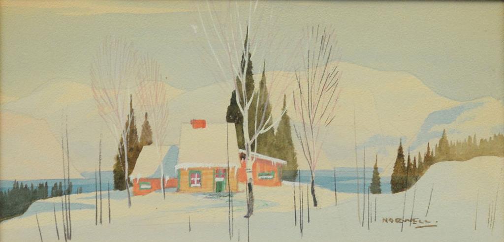 Graham Norble Norwell (1901-1967) - Snowy Rooftops