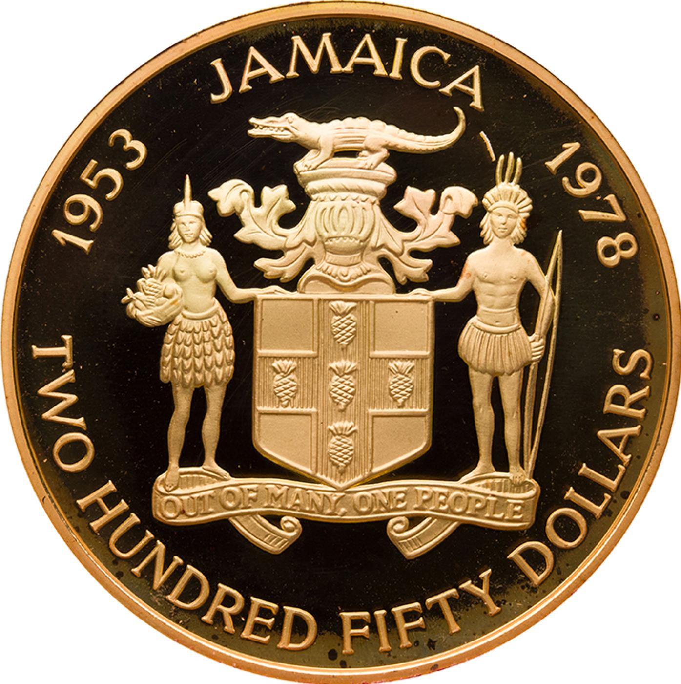 Jamaica - Elizabeth II Gold Proof 250 Dollars,