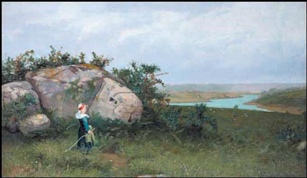 Paul Peel (1860-1892) - Young Girl on a Hilltop