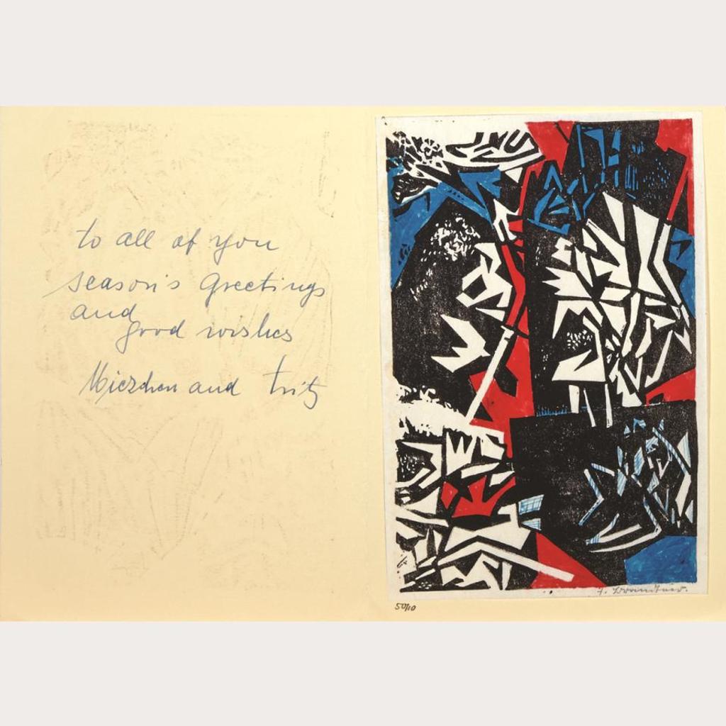 Fritz Brandtner (1896-1969) - A Collection Of 14 Christmas Cards Illustrated With  Original Prints
