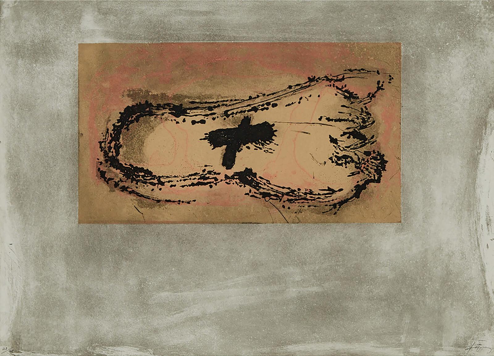 Antoni Tàpies (1923-2012) - PETJADA, 1987 [GALFETTI, VOL. 4, 1101]