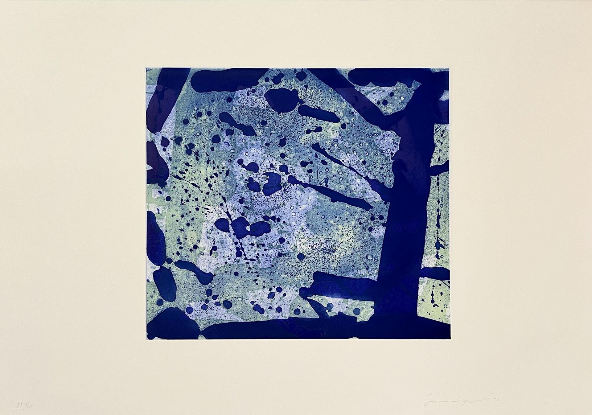 Sam Francis (1923-1994) - GREEN CORAL, 1973 [L. I. 10; SFE-5A]