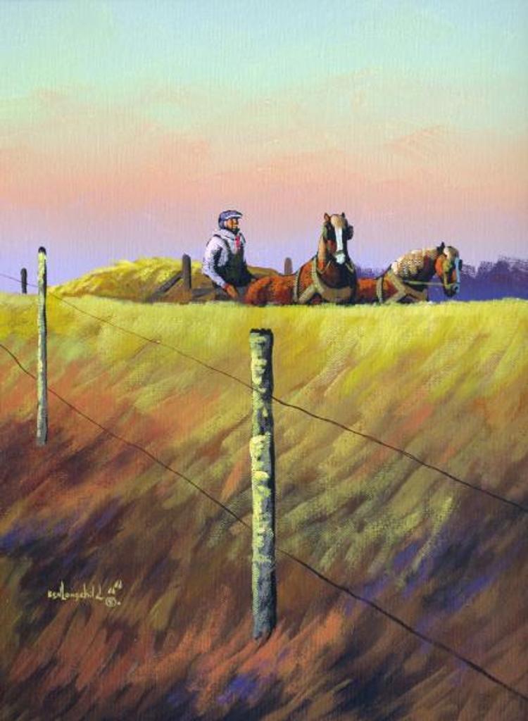 Ken Lonechild (1960-2017) - Hauling Straw; 1996