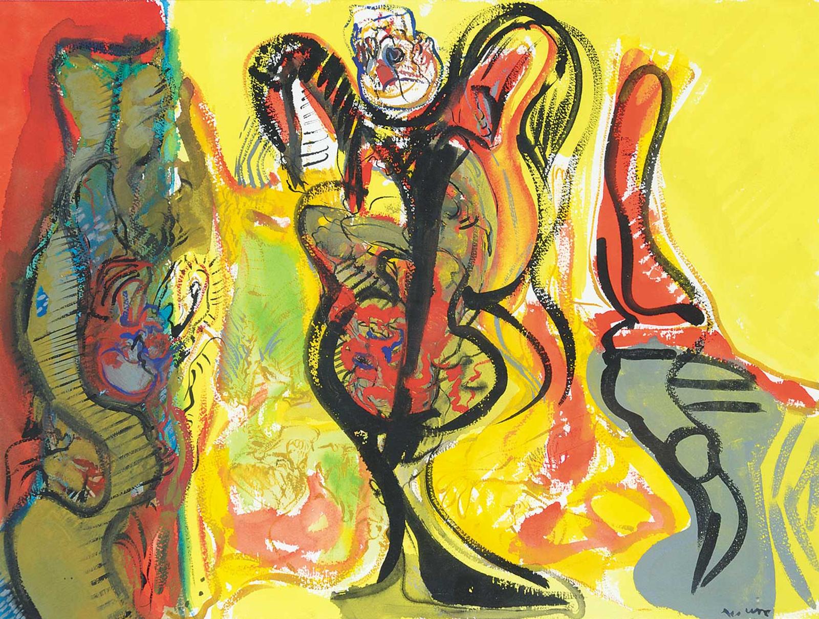 Adolf Benca - Untitled - Abstract Female Figure