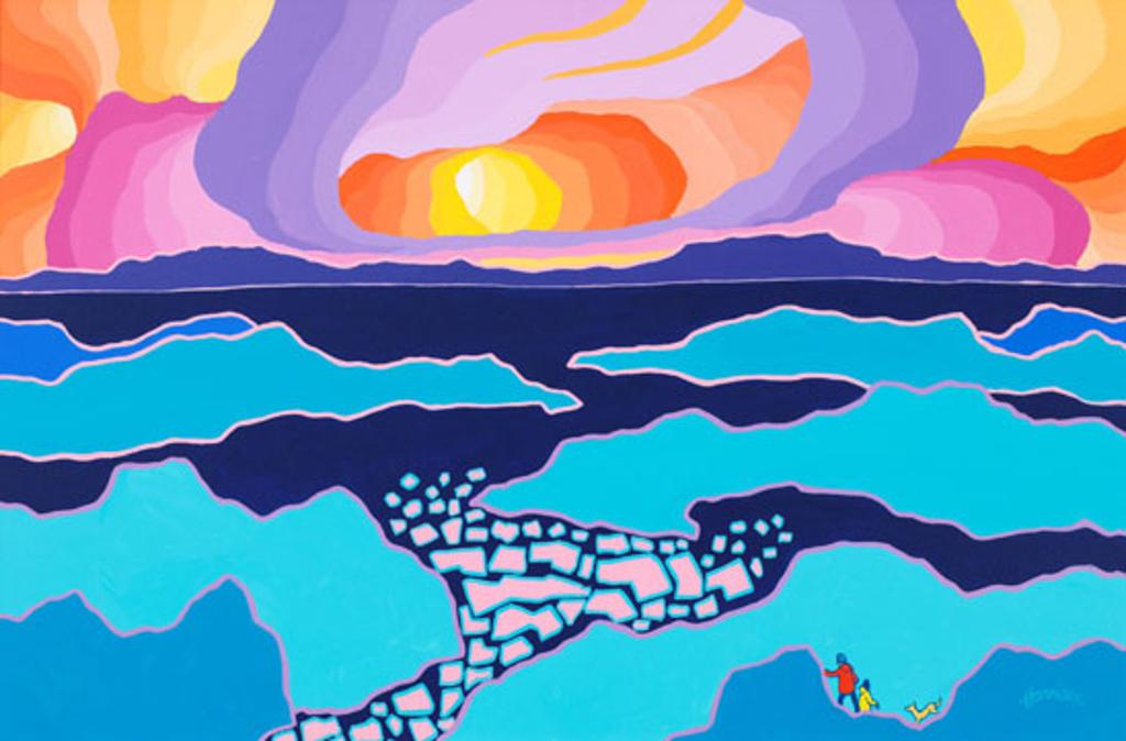 Ted Harrison (1926-2015) - Ice Jam