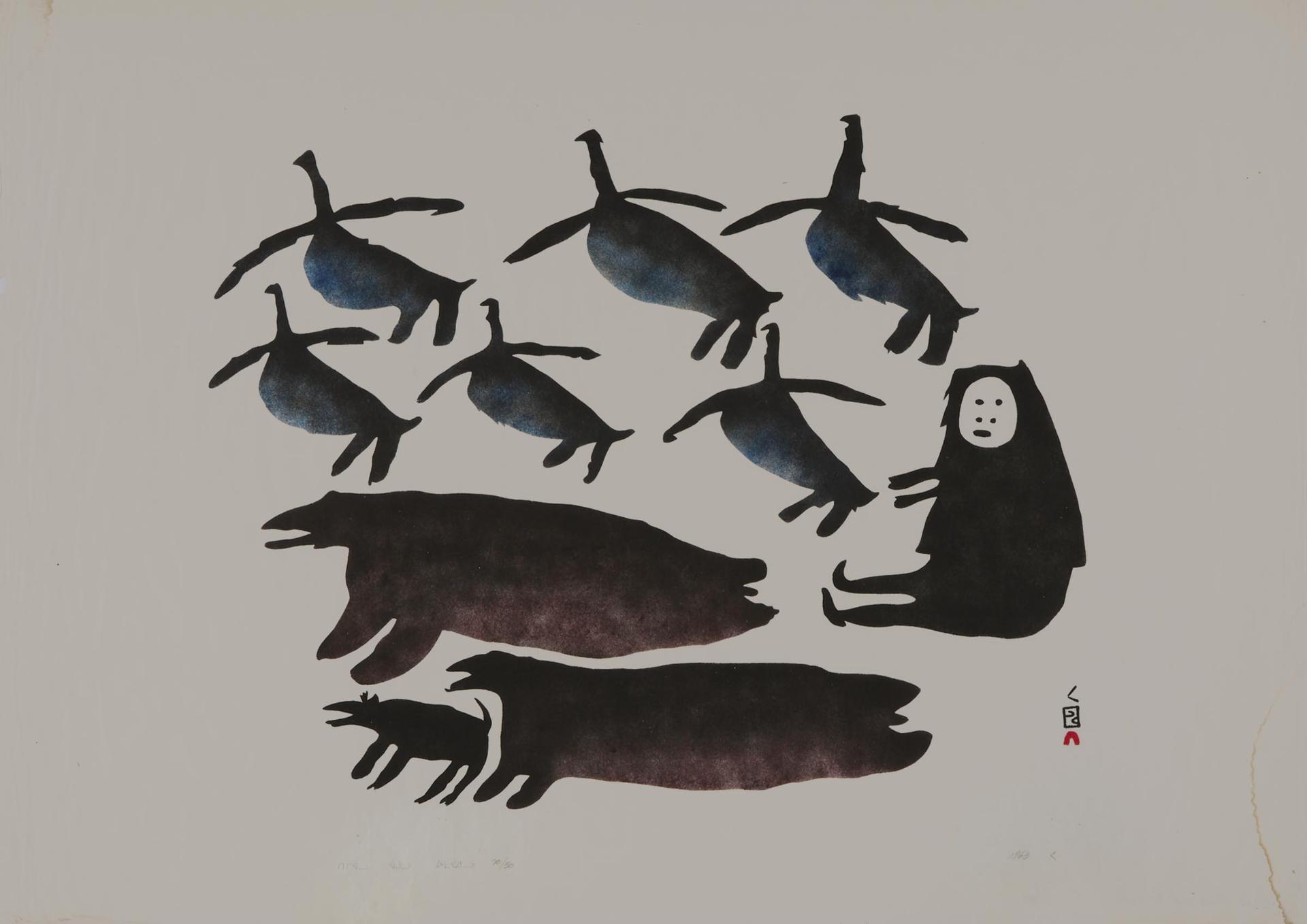 Parr (1893-1969) - Geese, Man And Animals