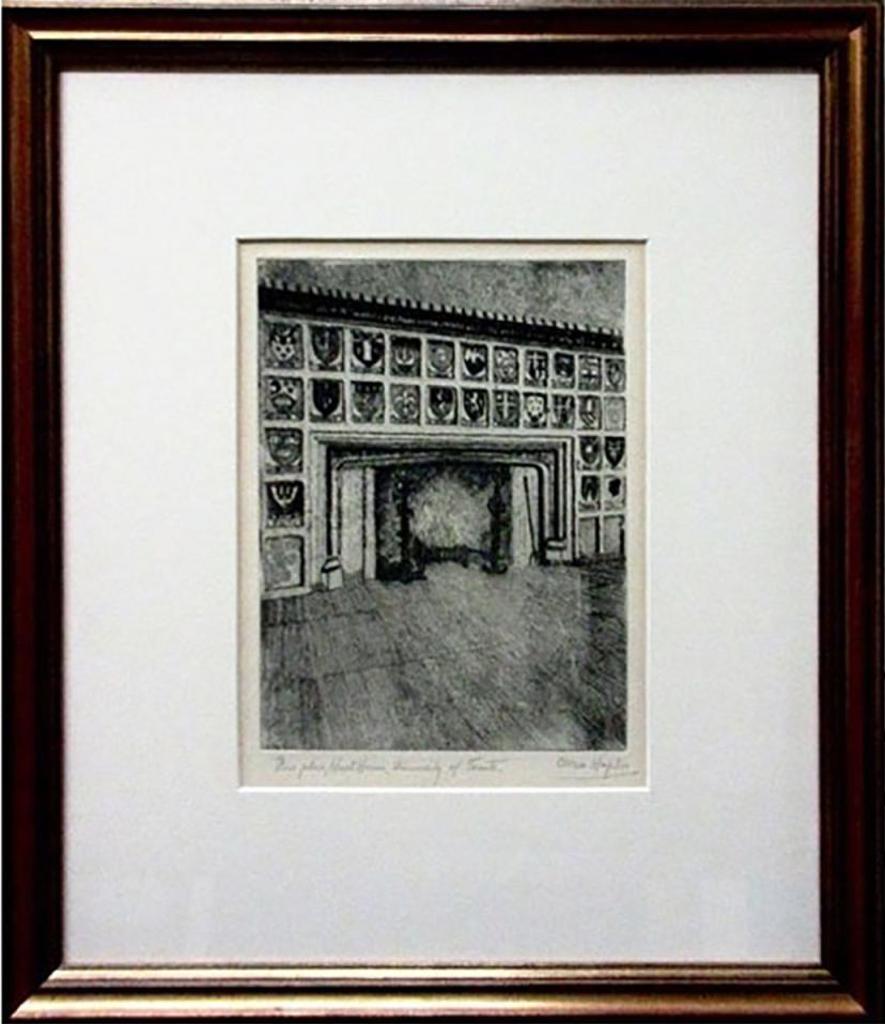 Owen B. Staples (1866-1949) - Fire Place, Hart House, University Of Toronto; Portal, University Of Toronto