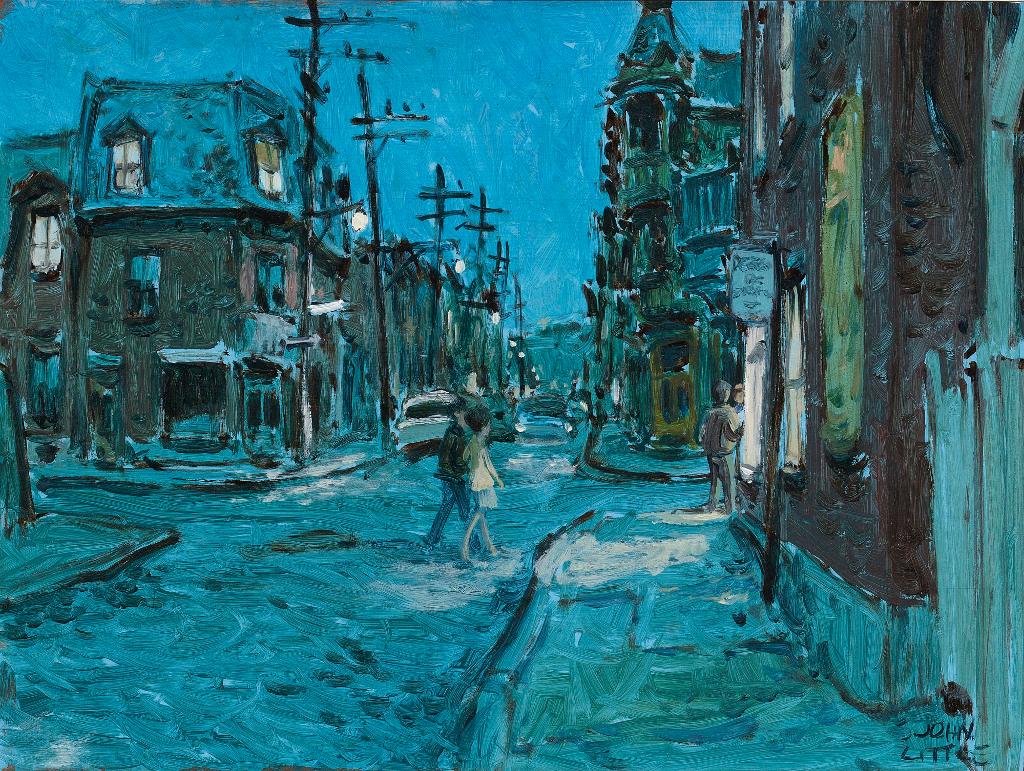 John Geoffrey Caruthers Little (1928-2024) - September Evening, Rue Marie-Anne, Montreal