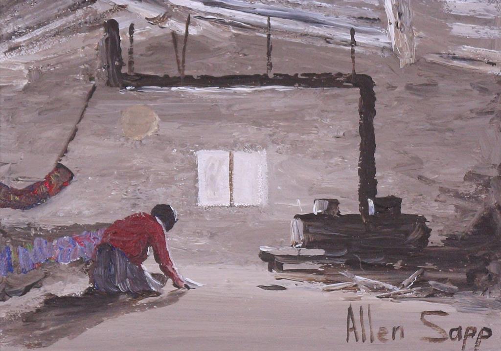 Allen Fredrick Sapp (1929-2015) - Nokum Inside Doing Chores