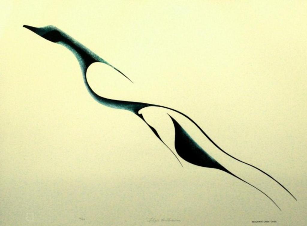 Benjamin Chee Chee (1944-1977) - Flight To Freedom