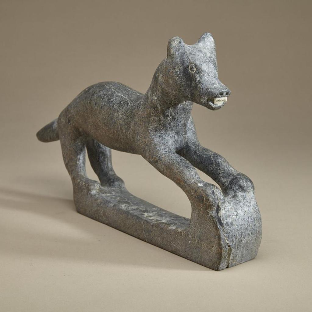 Josiah Nuilaalik (1928-2005) - Running Dog With Inset Teeth