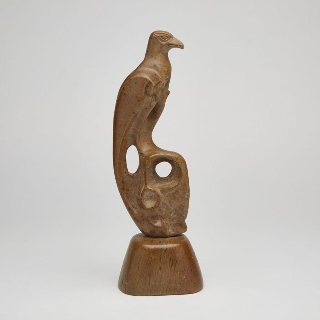 Abraham Apakark Anghik (1951) - Falcon On A Rock