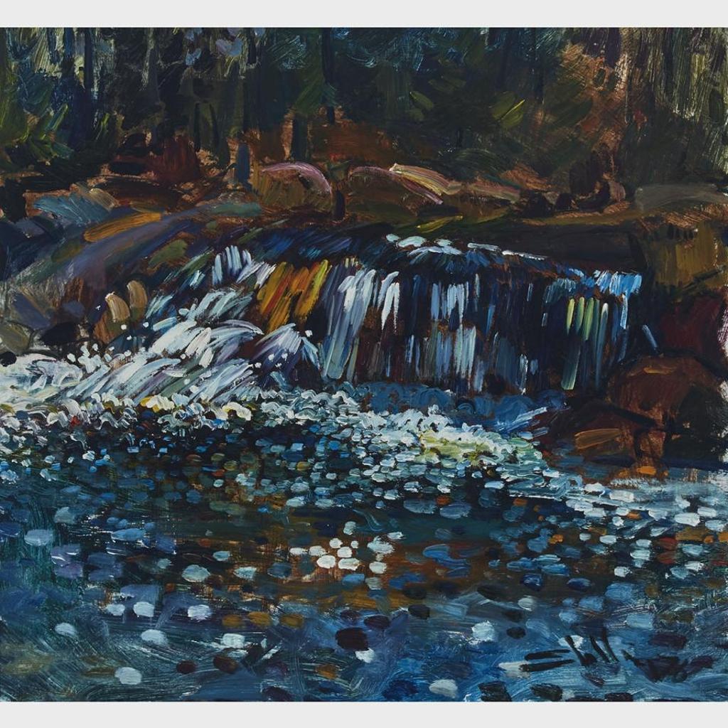 Arthur Shilling (1941-1986) - Landscape With Waterfall
