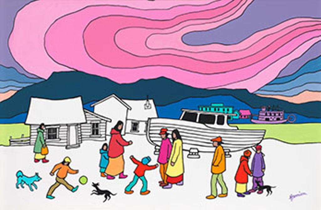 Ted Harrison (1926-2015) - Carcross Boat