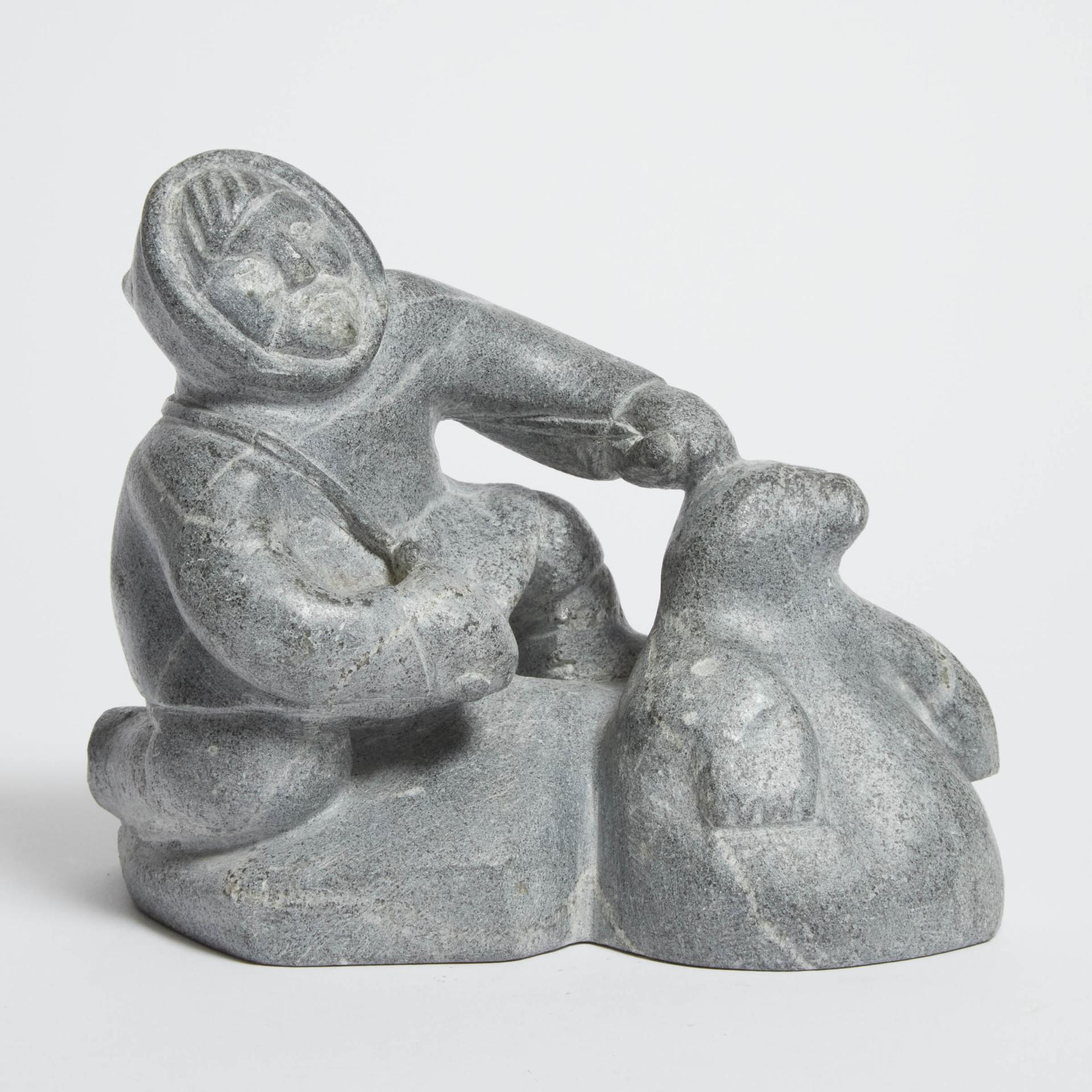 Mark Ilisituk (1902) - Hunter With Seal