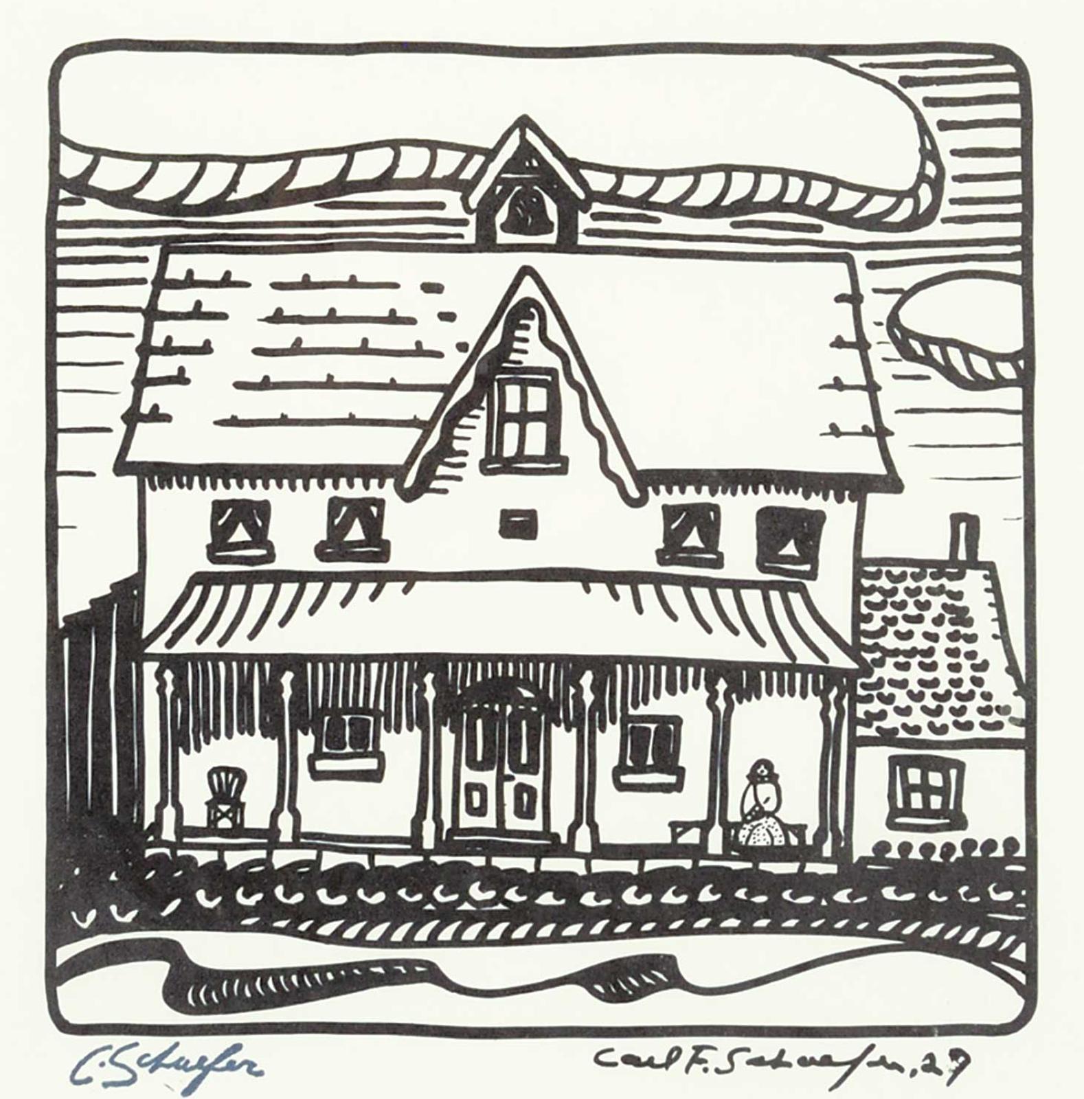 Carl Fellman Schaefer (1903-1995) - Farm House, Hanover
