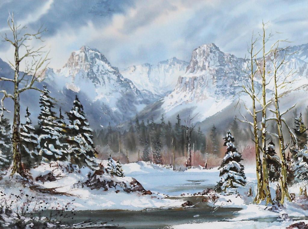 Elaine Fleming (1928-2014) - Sunwapta River, October