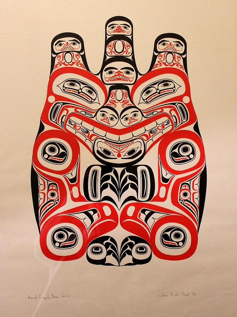 Bill (William) Ronald Reid (1920-1998) - Haida Grizzly Bear