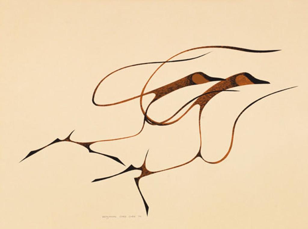 Benjamin Chee Chee (1944-1977) - Two Flying Geese
