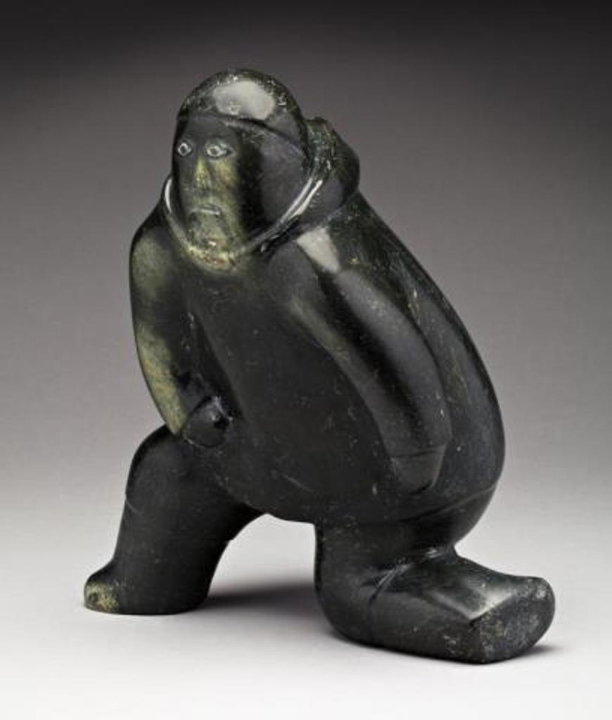 Quaraq Akulukjuk (1919-1993) - Pangnirtung, Kneeling Man, 1971