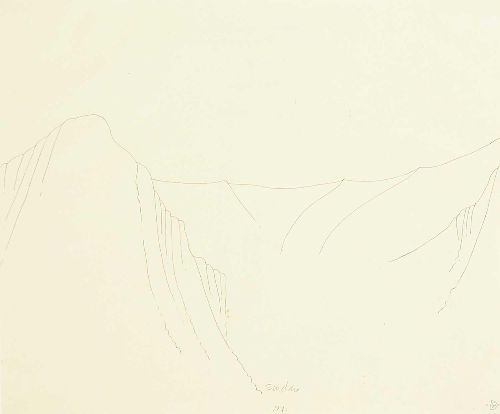 Robert William Sinclair (1939) - Mountain Slope Cliff II [Bow Valley Series]