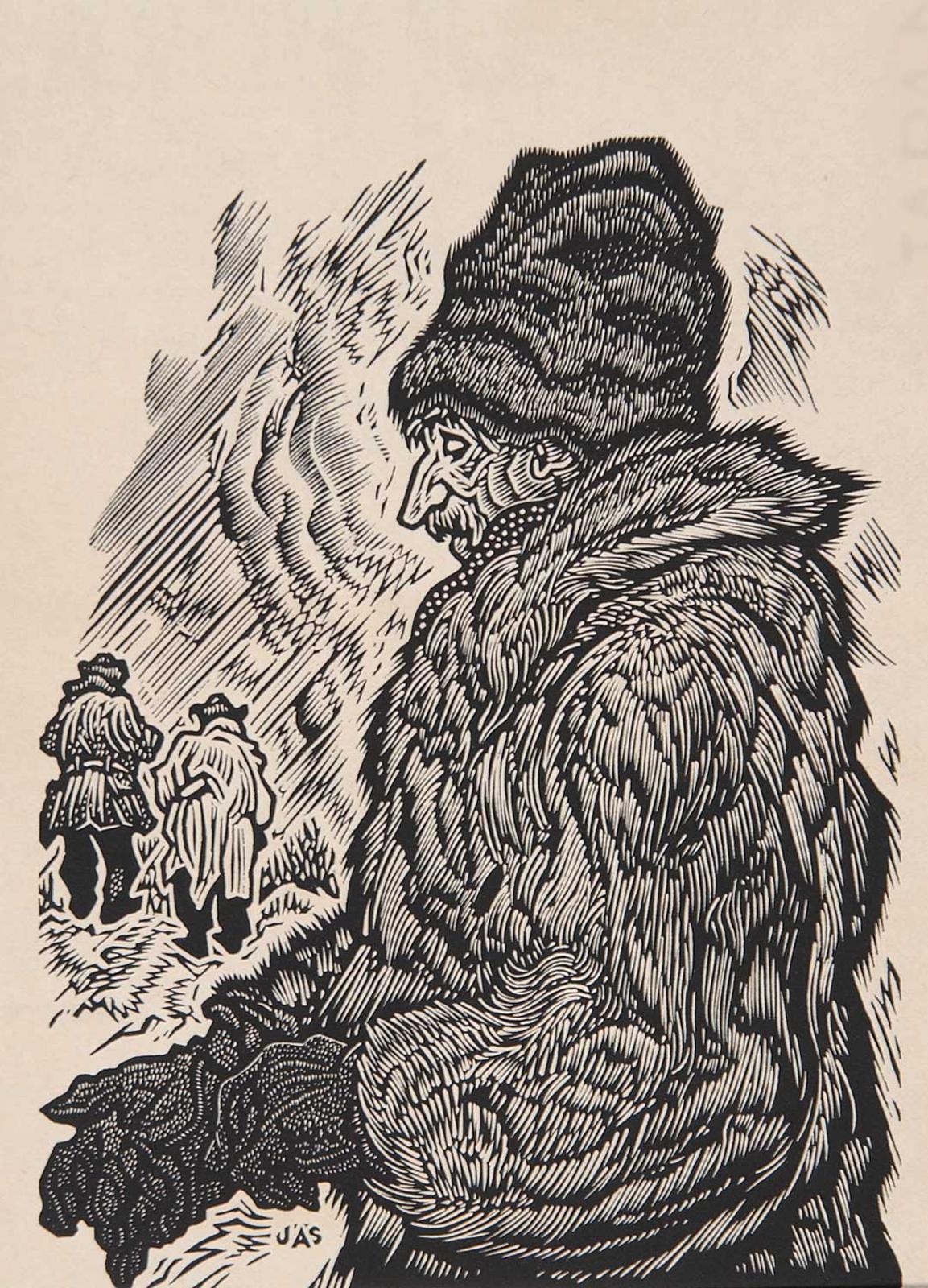 James Agrell Smith (1913-1988) - The Man in a Fur Coat #24/50
