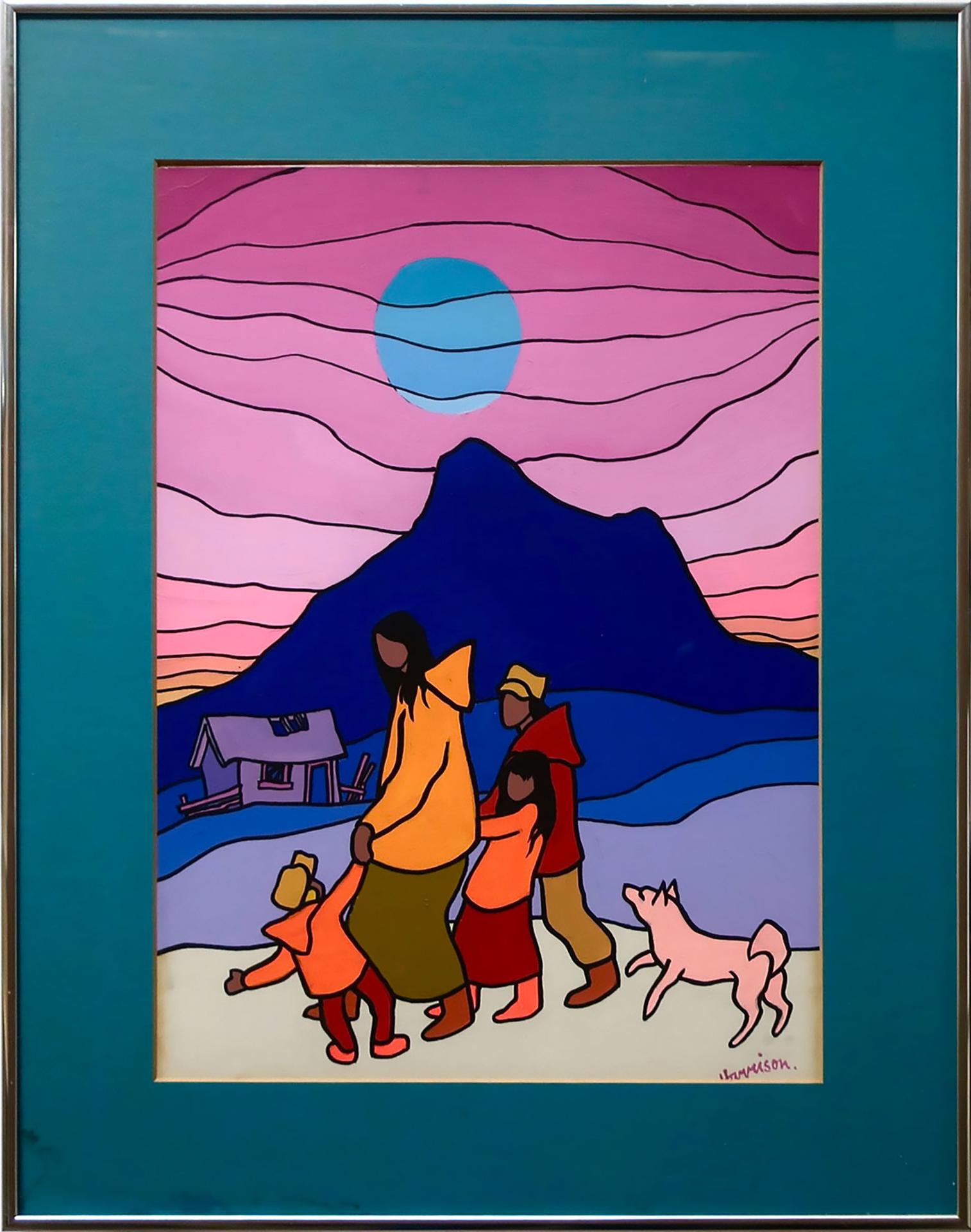 Ted Harrison (1926-2015) - Yukon Family