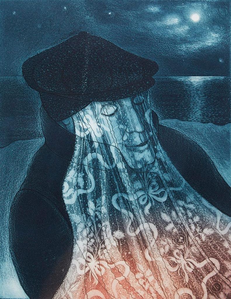 David Lloyd Blackwood (1941-2022) - Mummer in Lantern Light