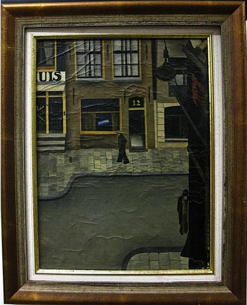 Theo Stiphout (1913-2002) - Street Scene With Figures