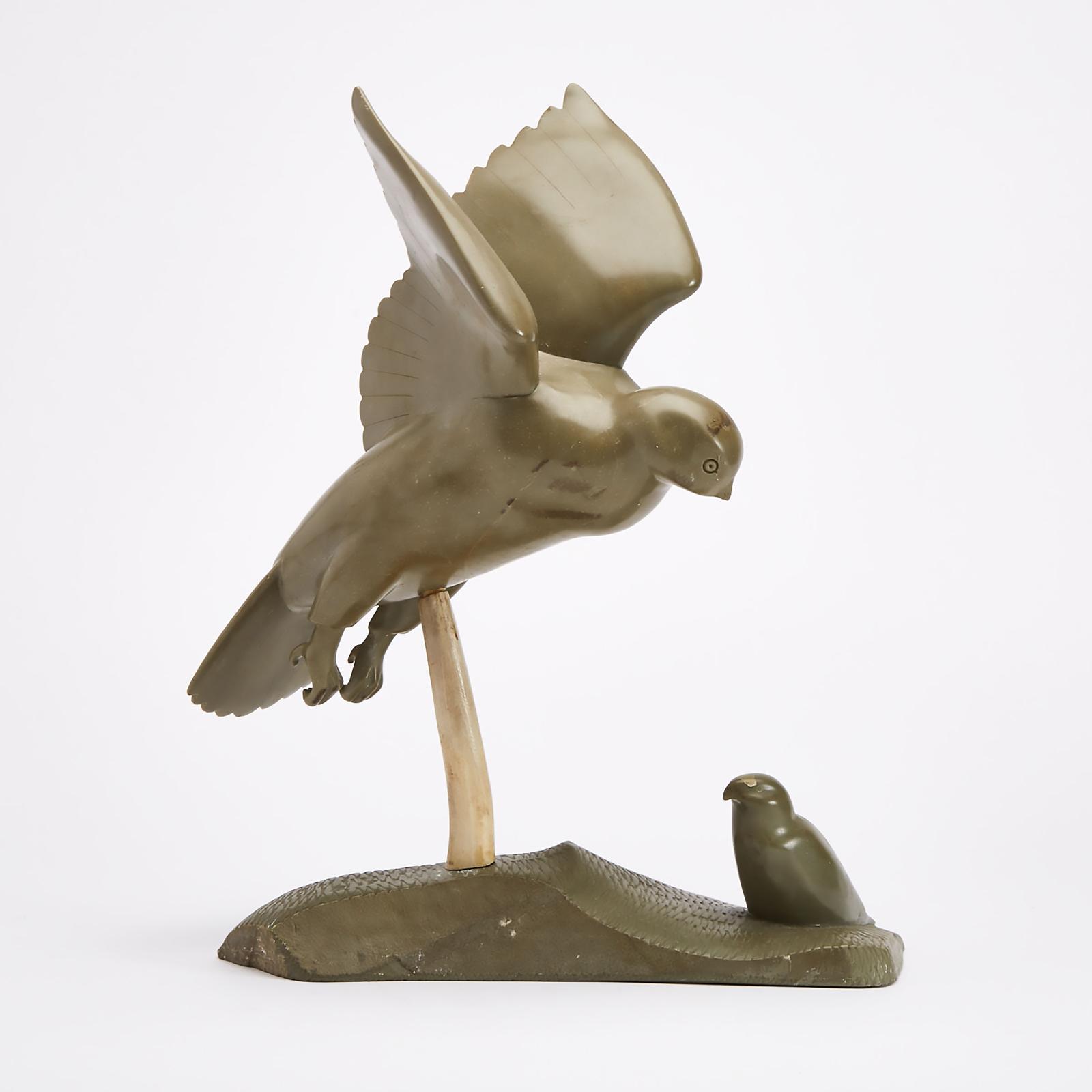 Paul Kavik (1948) - Hawk Over Nest