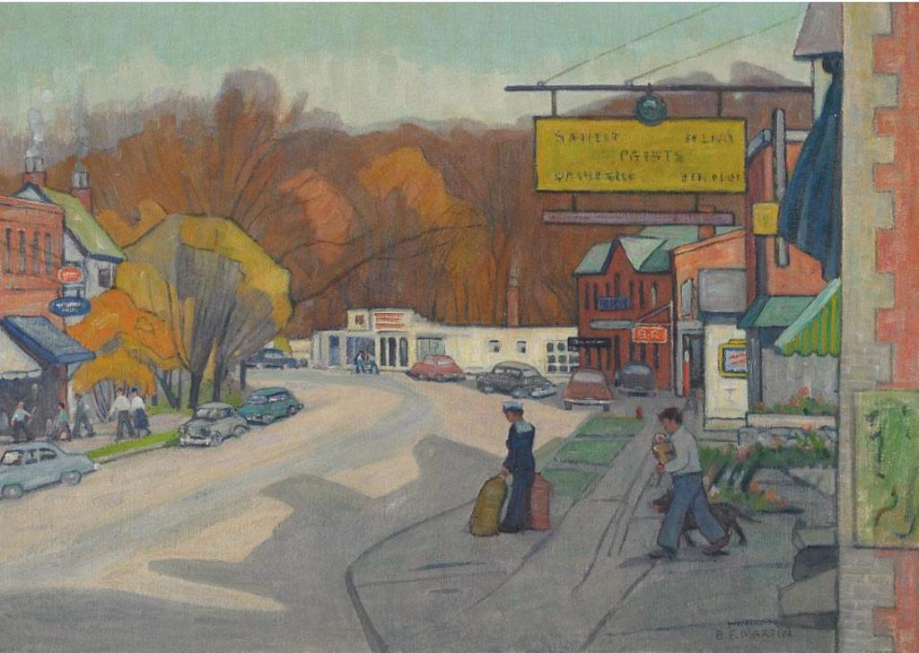 Bernice Fenwick Martin (1902-1999) - Street Scene, Woodbridge, Ont.