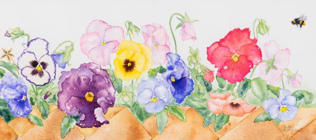 Catherine O'Byrne - Untitled - Pansy Border