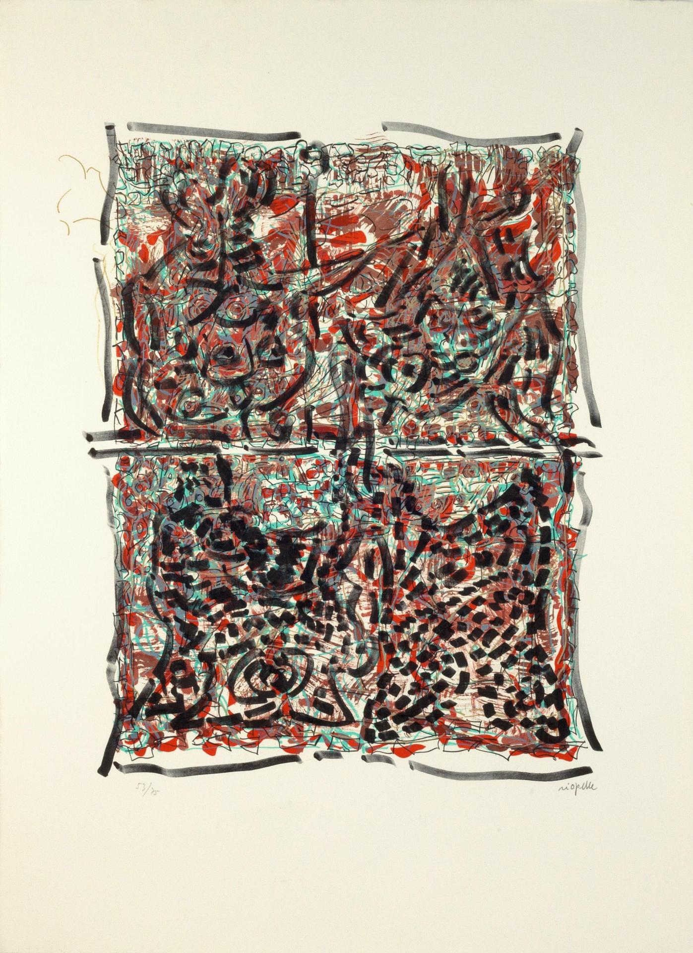 Jean-Paul Riopelle (1923-2002) - Visages cachés, 1980