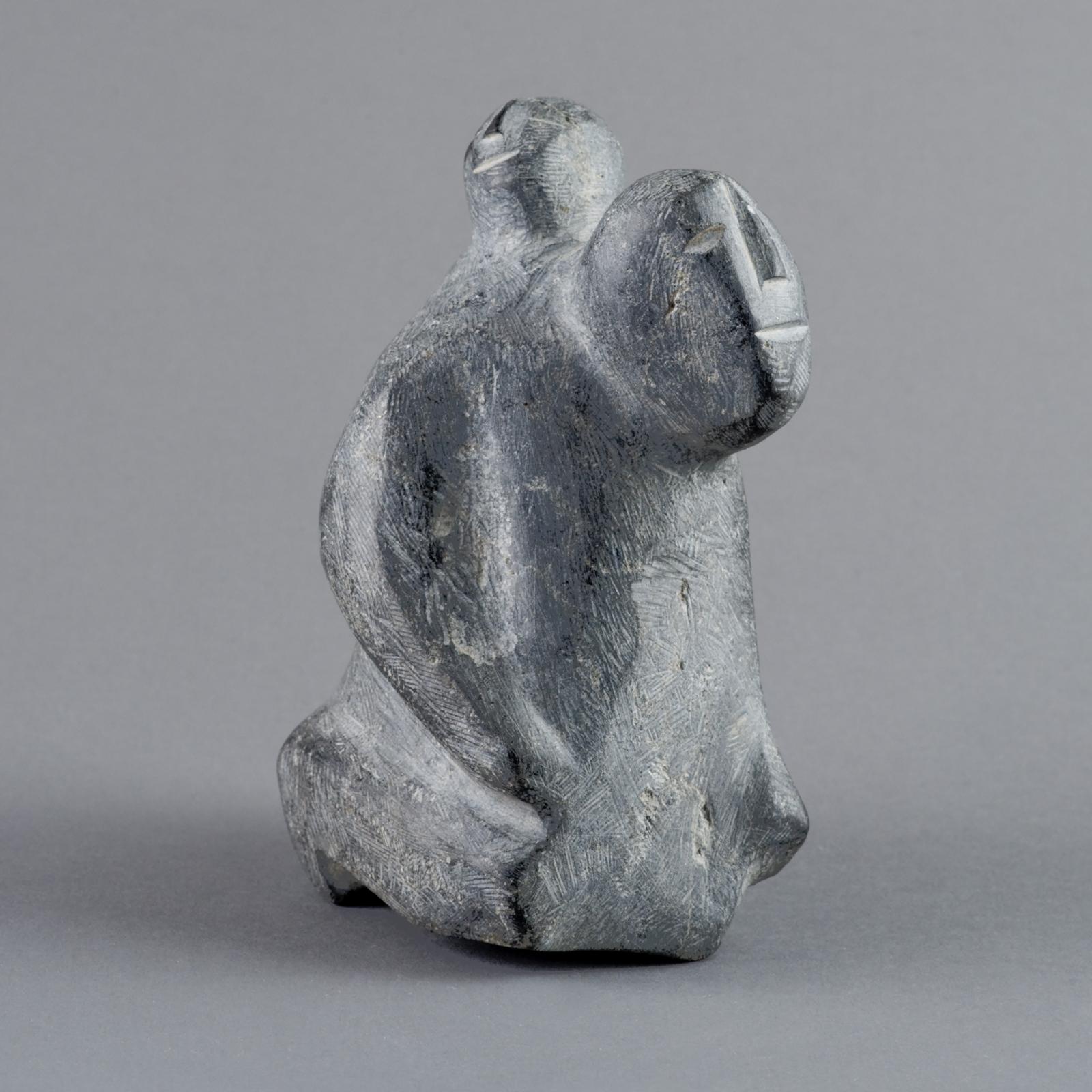 Luke Anowtalik (1932-2006) - Kneeling Mother With Child