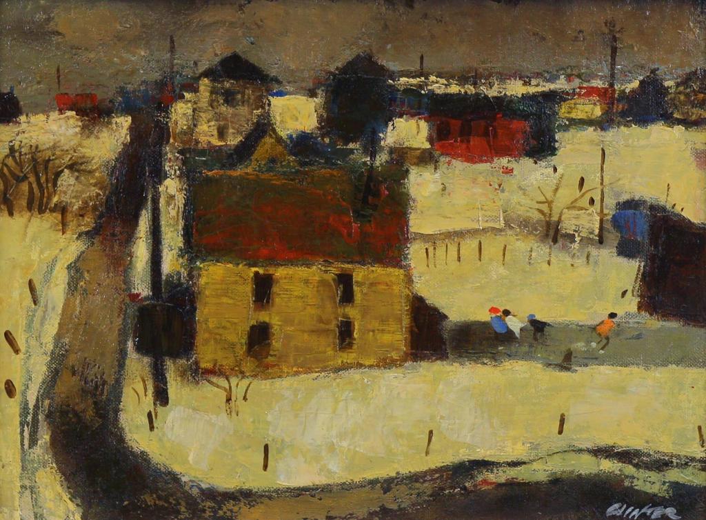 William Arthur Winter (1909-1996) - Backyard Rink; 1983