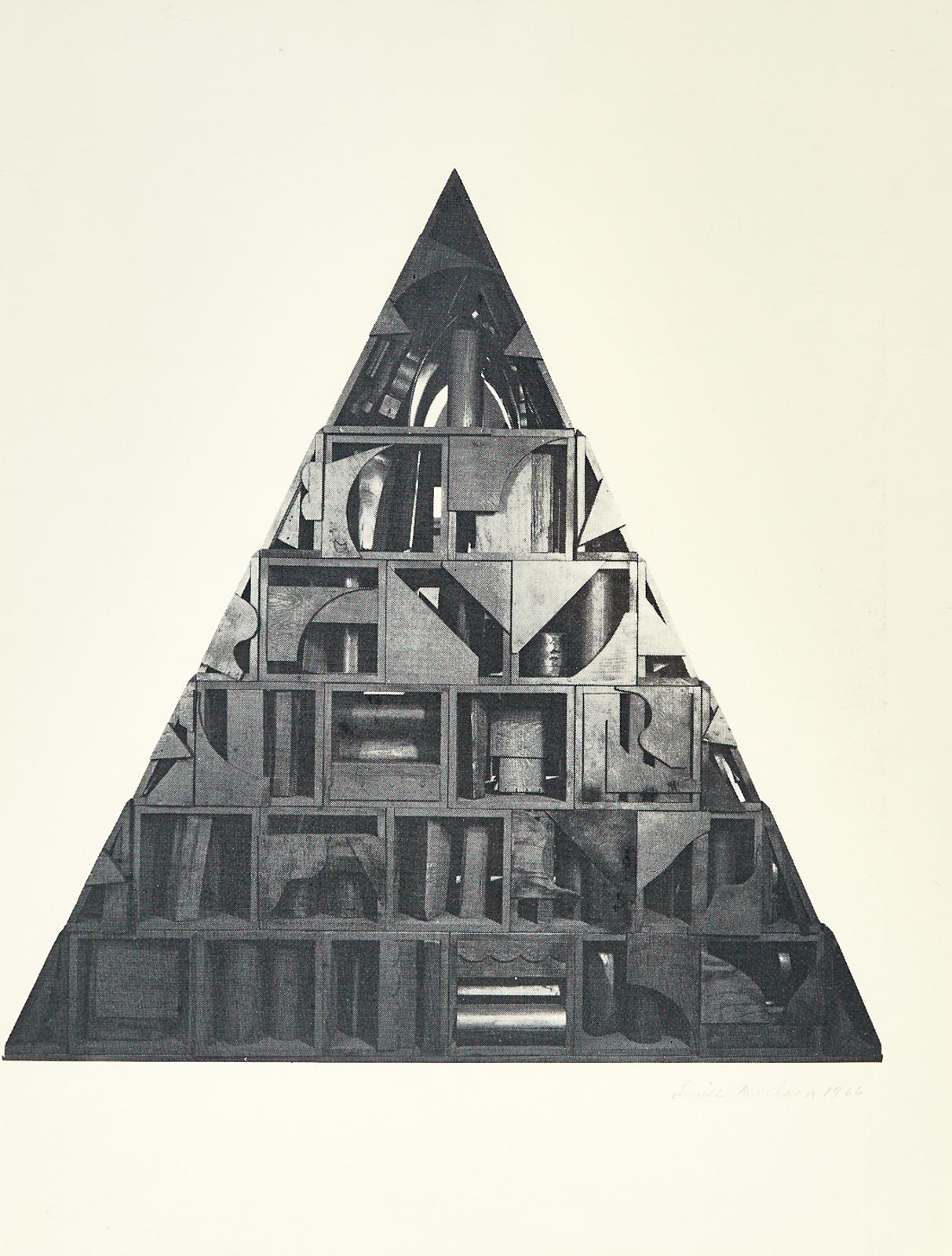 Louise Nevelson (1899-1988) - Four In The Morning; Nursery Rhyme, Two Works From The