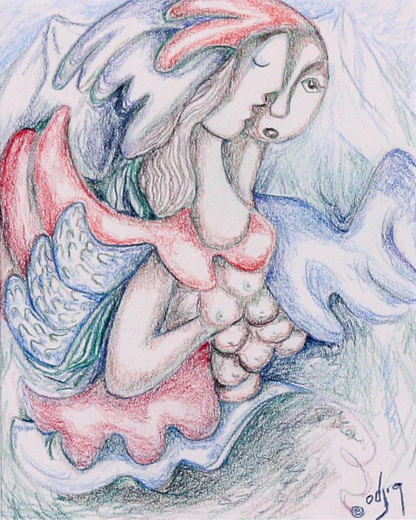 Daphne Odjig (1919-2016) - Flying High; 2007