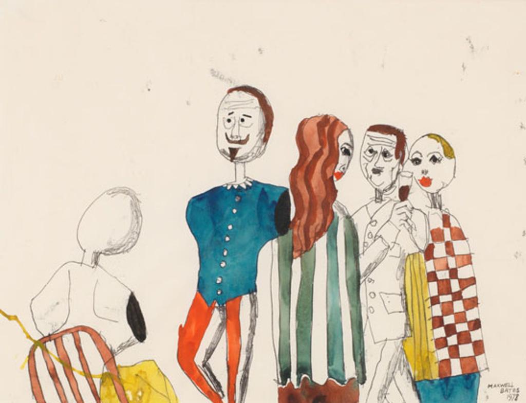 Maxwell Bennett Bates (1906-1980) - Cocktail Party